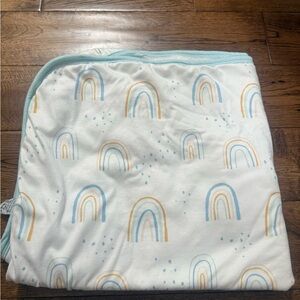 Copper Pearl Blue Rainbow Bath Towel